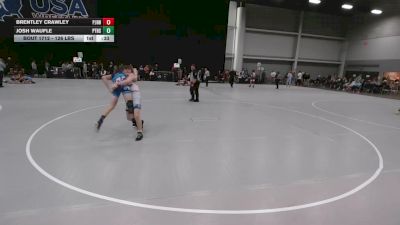 126 lbs Cons. Rd Of 32 - Brentley Crawley, Paul J Hagerty High School Wrestling vs Josh Waufle, Paducah Tilghman High School Wrestling