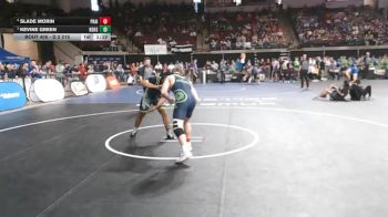 D 2 215 lbs Semifinal - Kevine Green, Kenner Discovery Health Science vs Slade Morin, Prairieville