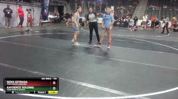 110 lbs Quarterfinal - Kaydence Golding, Team North Dakota vs Nova Estrada, Team South Carolina