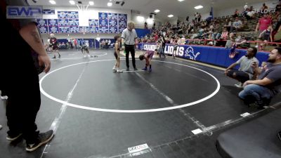 55-58 lbs Rr Rnd 3 - Cayden Lowman, Henryetta Knights Wrestling Club vs Cash Worthy, Chandler Takedown Club