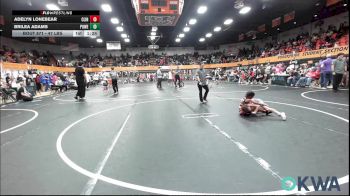 47 lbs Rr Rnd 3 - Adelyn Lonebear, Clinton Youth Wrestling vs Brilea Adams, Powerhouse