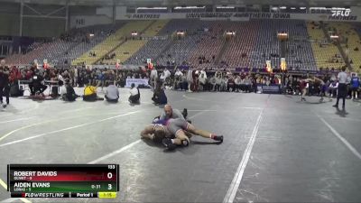 133 lbs Quarters & 1st Wb (16 Team) - Robert Davids, Olivet vs Aiden Evans, Loras