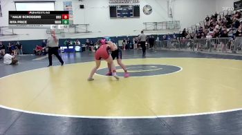 120 lbs Champ. Round 2 - Halie Scroggins, Oregon City vs Rita Price, Woodburn