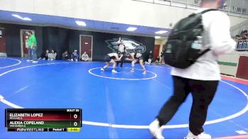 140 lbs Semifinal - Elizabeth Lopez, McClain G vs Alexia Copeland, Van Buren G