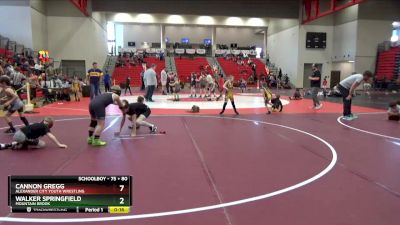 12U - 115 lbs Round 3 (4 Team) - Maddox McDaniel, Stronghold - 12U vs Charles Fowler, Alpha Elite - 12U