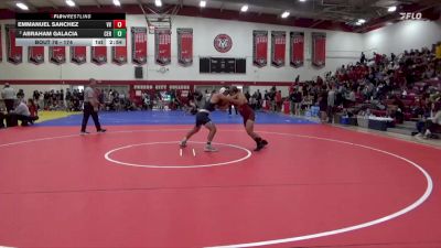 174 lbs Champ. Round 1 - Emmanuel Sanchez, Victor Valley College vs Abraham Galacia, Cerritos College