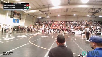 110 lbs Semifinal - Fayelen Brown, Sperry Wrestling Club vs Grace Halbert, Berryhill Wrestling Club