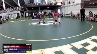 108 lbs Round 4 (6 Team) - Brooklyn Simpson, Kansas vs Ahnai Welchans, Ohio