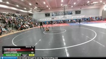 75 lbs Champ. Round 1 - Hayden Bohannon, Windy City Wrestlers vs Canon Horner, Natrona Colts Wrestling Club