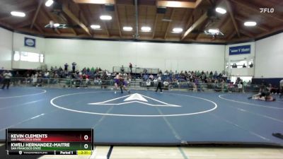 184 lbs Cons. Round 3 - Kweli Hernandez-Maitre, San Francisco State vs Kevin Clements, San Francisco State