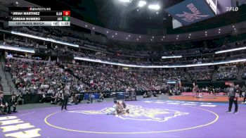 126-3A 1st Place Match - Uriah Martinez, Alamosa vs Jordan Romero, Abraham Lincoln