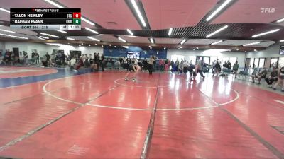 215 lbs Round 2 - Talon Heinley, Small Town Grims vs Daegan Evans, Raft River Wrestling