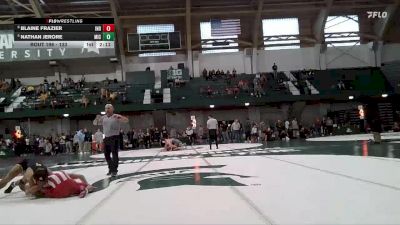 133 lbs Cons. Round 5 - Blaine Frazier, Indiana vs Nathan Jerore, Michigan
