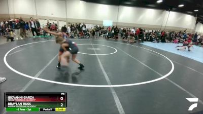 74-75 lbs Round 2 - Giovanni Garza, Texas Wrestling Academy vs Braylan Russ, Austin Wrestling Academy