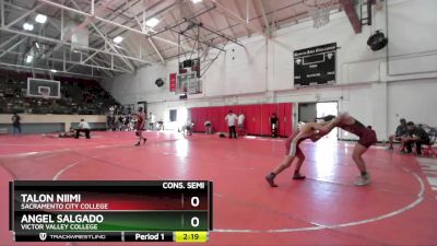 141 lbs Cons. Semi - Angel Salgado, Victor Valley College vs Talon Niimi, Sacramento City College