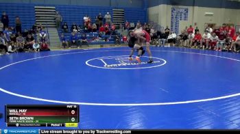 132 lbs Quarterfinals (8 Team) - Will May, Roncalli vs Seth Brown, Terre Haute South