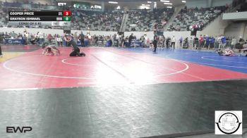 87 lbs Consi Of 8 #2 - Cooper Price, Stilwell vs Grayson Ishmael, Broken Arrow