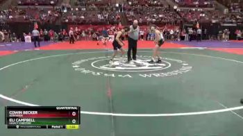 D3-113 lbs Quarterfinal - Cowin Becker, Northmor vs Eli Campbell, Legacy Christian