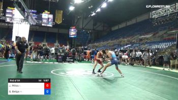 132 lbs Rnd Of 64 - Jack Milos, Illinois vs Gabriel Belga, Pennsylvania