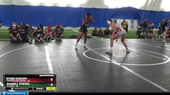 152 lbs Quarterfinal - Kyser Kostoff, Colerain High School vs Rondell Porter, GlenOak