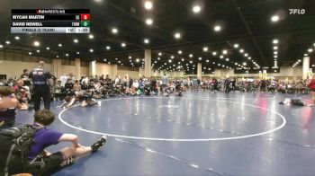 144 lbs Finals (2 Team) - Mycah Martin, Skull & Crossbones vs David Newell, Team Rich Habits White