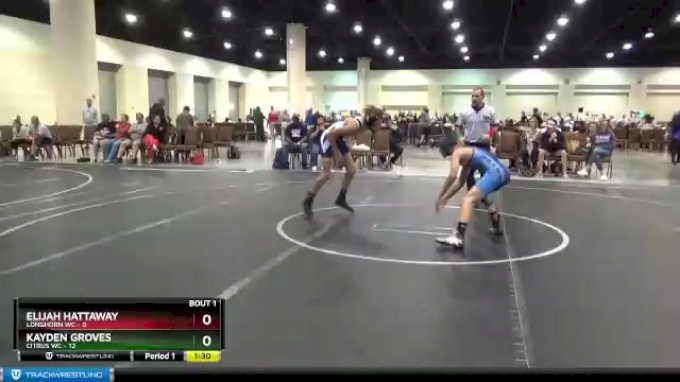 113 lbs Finals (2 Team) - Elijah Hattaway, Longhorn WC vs Kayden Groves ...