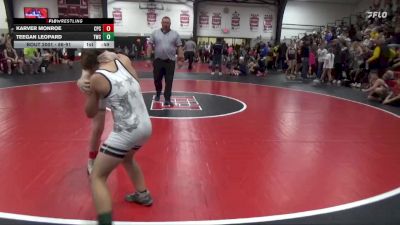 86-91 lbs Round 1 - Teegan Leopard, Tomahawk Wrestling Club vs Karver Monroe, Camp Point Central
