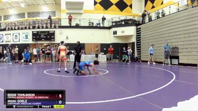 97 lbs Cons. Semi - Eddie Tomlinson, Central Indiana Academy Of Wrestling vs Noah Goelz, Contenders Wrestling Academy