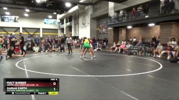 190 lbs Round 5 (16 Team) - Darian Earth, Hastings Wrestling Academy vs Macy Barber, Ankeny Girls Wrestling Club
