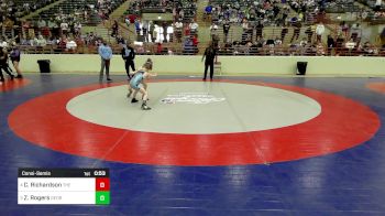 60 lbs Consolation - Charleigh Richardson, The Storm Wrestling Center vs Zeke Rogers, Georgia