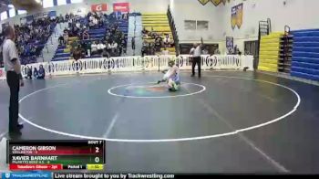 106 lbs Finals (8 Team) - Cameron Gibson, Wellington vs Xavier Barnhart, Palmetto Ridge H.S.