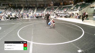 40 lbs Consi Of 8 #2 - Lucas Johnson, Pocola Youth Wrestling vs Rafe Evans, Pryor Tigers