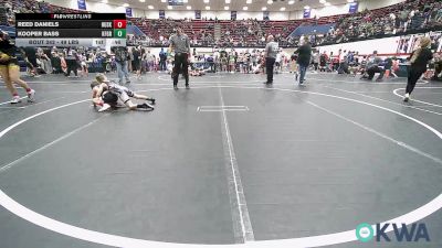 49 lbs Consi Of 8 #2 - Reed Daniels, Huskey Wrestling Club vs Kooper Bass, Kingfisher YellowJackets