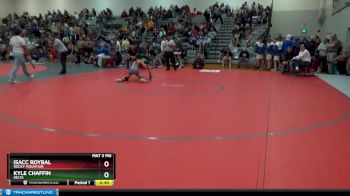 126 lbs Cons. Round 3 - Isacc Roybal, Rocky Mountain vs Kyle Chaffin, Delta