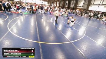 64 lbs Cons. Semi - Beckham Woodard, South Summit Wrestling Club vs Kolton Strong, Champions Wrestling Club