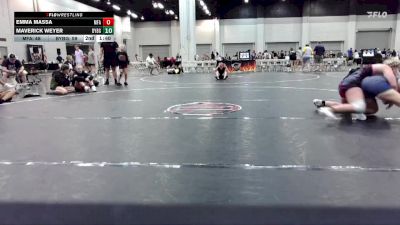 150 lbs Round 6 (10 Team) - Ilyana Martinez, Backyard Brawlers Pink vs Emma Massa, MF Angels