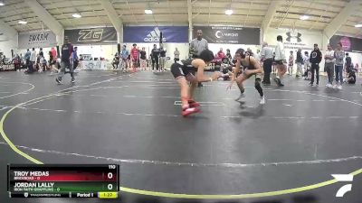 110 lbs Round 3 (6 Team) - Jordan Lally, Iron Faith Grappling vs Troy Medas, Brickroad