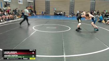215 lbs Round 4: 10:30am Sat. - Hayden Martin, South Anchorage High School vs Jacob Lehman, Palmer High School