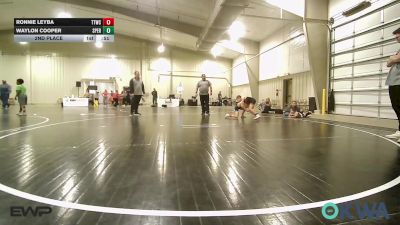 58 lbs 2nd Place - Ronnie Leyba, Team Tulsa Wrestling Club vs Waylon Cooper, Sperry Wrestling Club