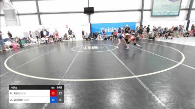 43 kg Quarterfinal - Harper Kalo, Michigan Rev Girls Blue vs Alliya Walker, Team VA