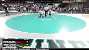 59 lbs Champ. Round 2 - Michael McCown, Tahoma Jr. Bears Wrestling Club vs Braxton Suarez, Moses Lake Wrestling Club