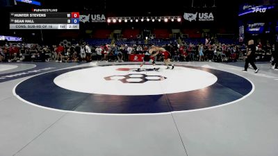 144 lbs Cons. Sub-rd Of 16 - Hunter Stevens, WI vs Sean Hall, ID