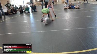 105 lbs Round 5 (6 Team) - Oliver Lamiman, Dundee WC vs Dakota Williams, Mi Pitbulls