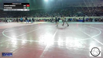 160 lbs Round Of 128 - Ramon Ramirez, Westmoore Wresting vs Ty Guthrie, Checotah Matcats