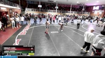 152 lbs Champ. Round 2 - Wesley Caro, West Valley (Spokane) vs Jared Haden, Jenkins High School (Chewelah)