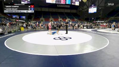 100 lbs Champ. Rd Of 16 - Brody Compau, MI vs Jacob Holley, MI
