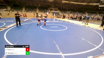 120 lbs Consolation - Jack Thorn, HURRICANE WRESTLING ACADEMY vs Mason Moseley, R.A.W.