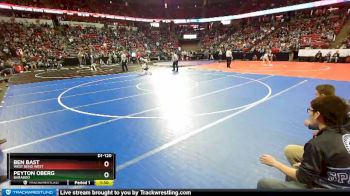 D1-120 lbs Quarterfinal - Ben Bast, West Bend West vs Peyton Oberg, Baraboo