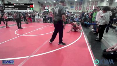 52-57 lbs Semifinal - Lennon Phipps, Hilldale Youth Wrestling Club vs Michele Thompson, Wyandotte Youth Wrestling