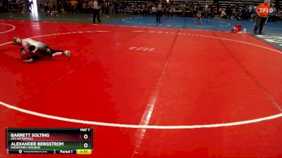 130 lbs Cons. Round 1 - Alexander Bergstrom, Mahnomen-Waubun vs Barrett Solting, OTC (Ottertail)